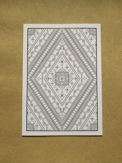 Set of 5 Carpet Colouring Pages