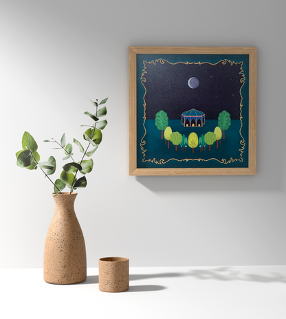 Under the Moonlight - Square Print