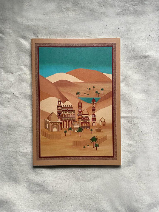 A5 Town In Desert Notebook